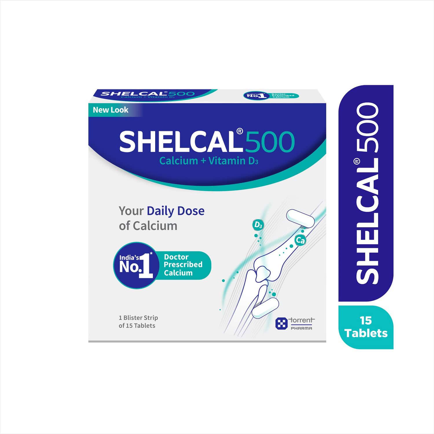 Shelcal 500mg Strip Of 15 Tablets