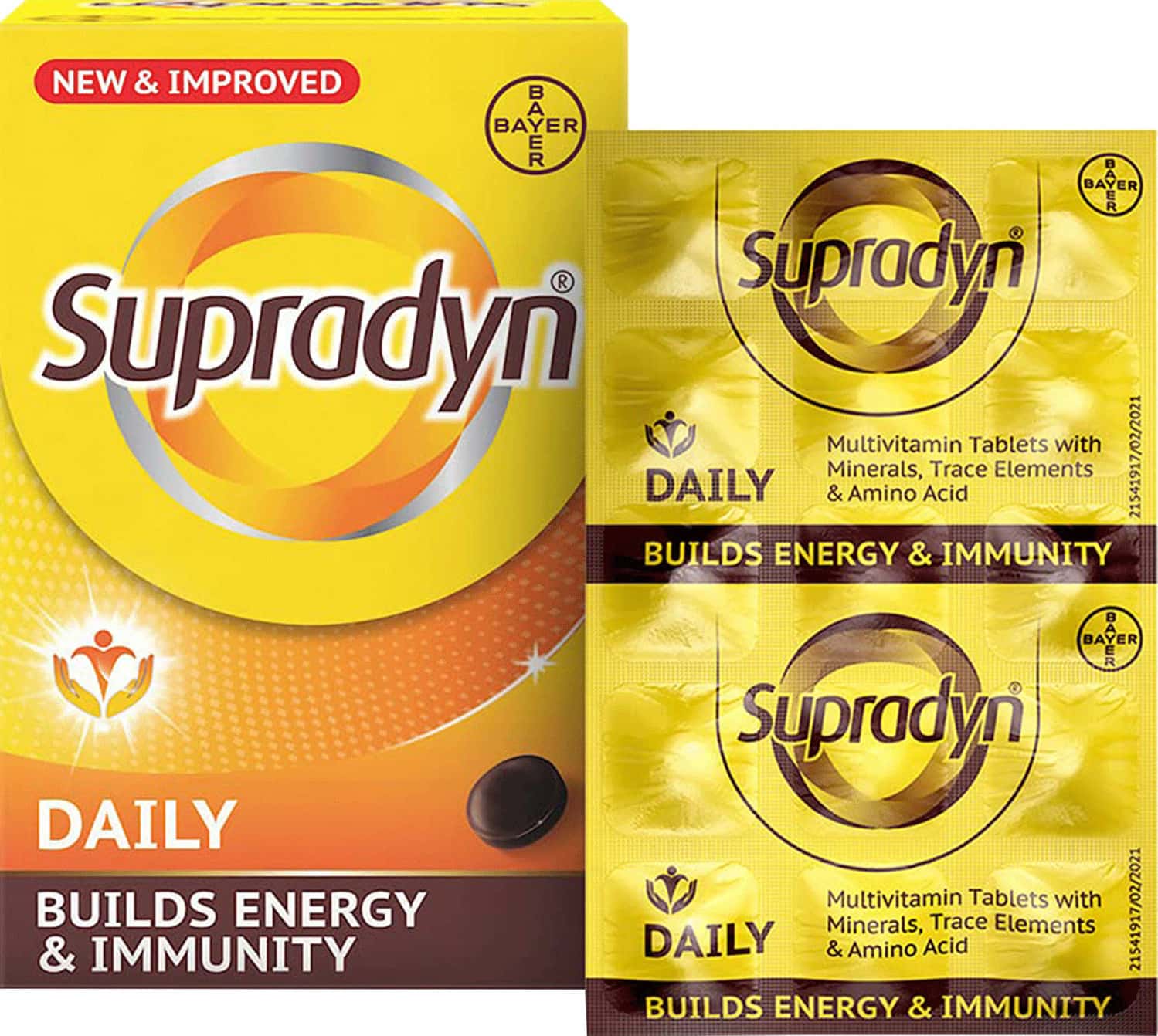 Supradyn Daily Multivitamin Tablet With Essential Zinc, Vitamins, For Daily Immunity & Energy